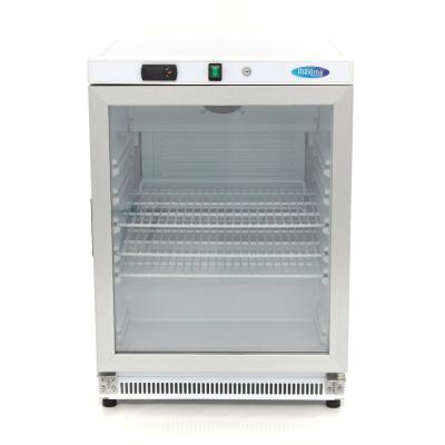 Maxima Lednice - 200 l - bílá - se skleněnými dveřmi |  09405006